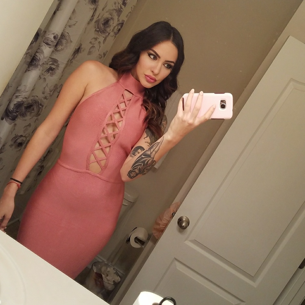 HOUSE OF CB BANDAGE DRESS